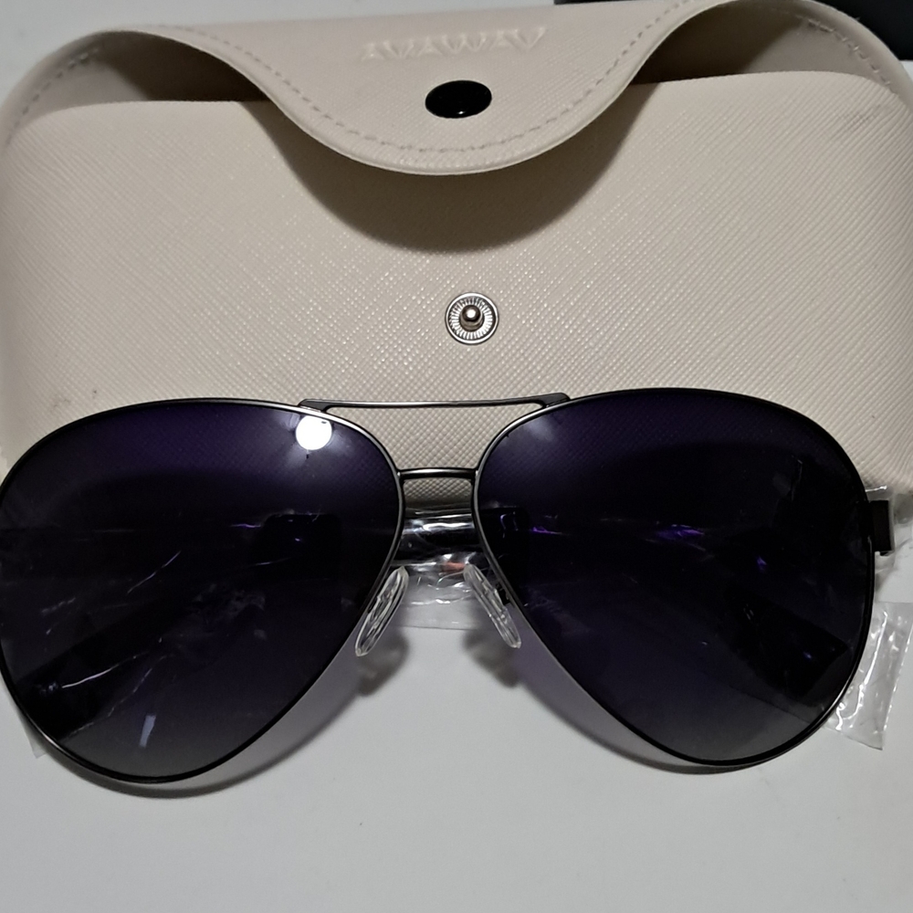 Away Black Aviator Sunglasses